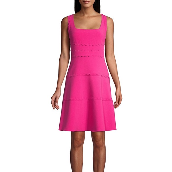 Kobi Halperin | Michaela Scalloped Fit-&-Flare Dress - Picture 7 of 13